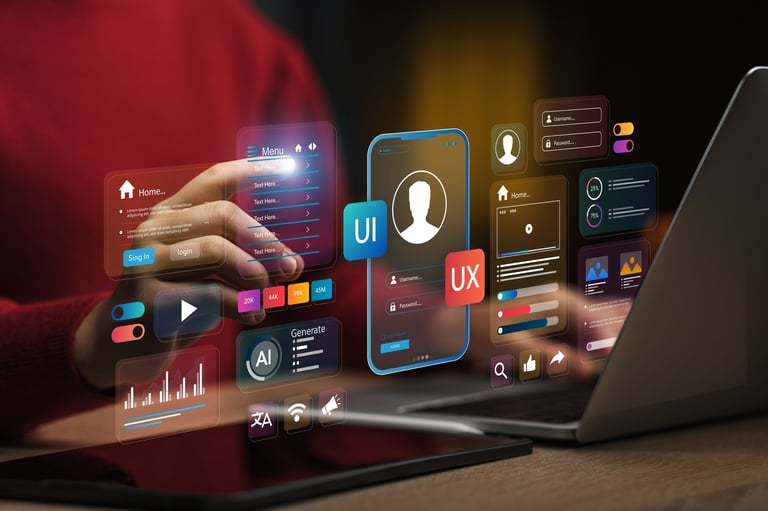 Web design holographic display